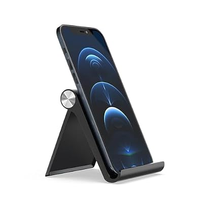 Amazon Basics Multi‑Angle Foldable Tablet & Mobile Stand – Portable Black