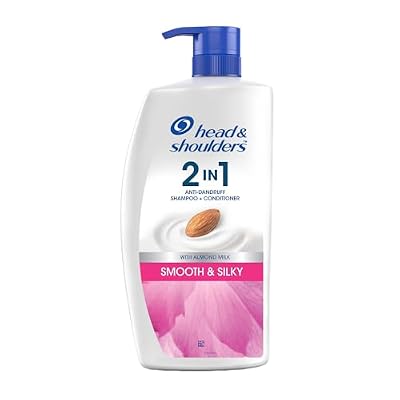 Head & Shoulders 2-in-1 Smooth & Silky Anti Dandruff Shampoo + Conditioner with Almond Milk – 1L