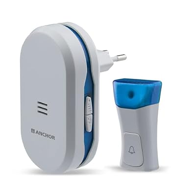Anchor Panasonic Wireless Doorbell – 45 Melodies, 120 m Range, Easy Install