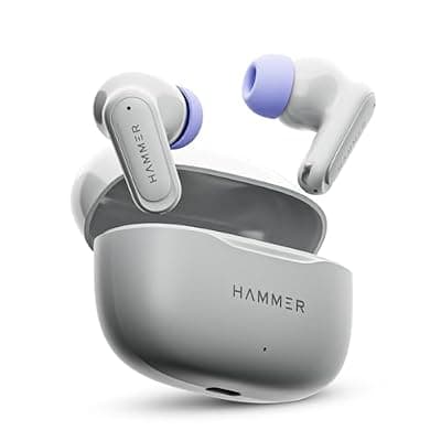 HAMMER Airflow Neo Wireless Earbuds with 80H Playtime & 13mm Titanium Drivers