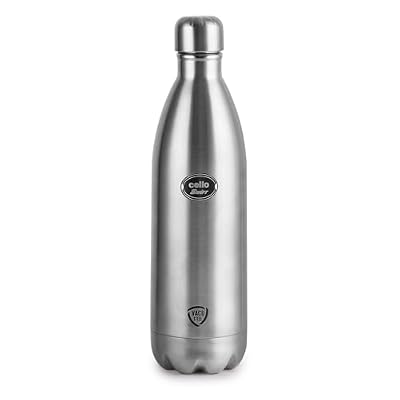 CELLO Swift Stainless Steel Hot and Cold Water Bottle 1000 ml Silver