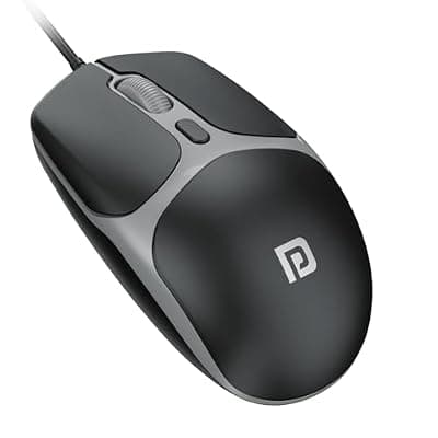 Portronics Toad 103 Wired Optical Mouse | 2400 DPI, Ergonomic & Ambidextrous Design