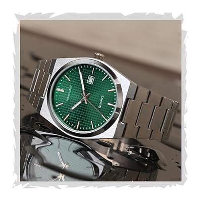 SWADESI STUFF Stainless Steel Date Display Mens Wrist Analogue Watch, Dial-Color:Multicolour, Band Color:Silver