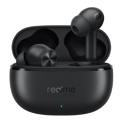 realme Buds T200x True Wireless Earbuds with 25dB ANC, 12.4mm Drivers & 48Hr Playtime (Pure Black)