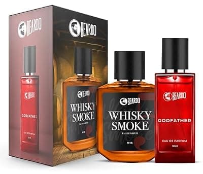 BEARDO Whisky Smoke & Godfather Perfume Gift Set for Men – 50ml x2, Spicy Woody Aromatic