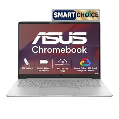 ASUS Chromebook CM1405 – 14" FHD, MediaTek Kompanio 540, 4GB RAM, 64GB SSD, Pure Grey