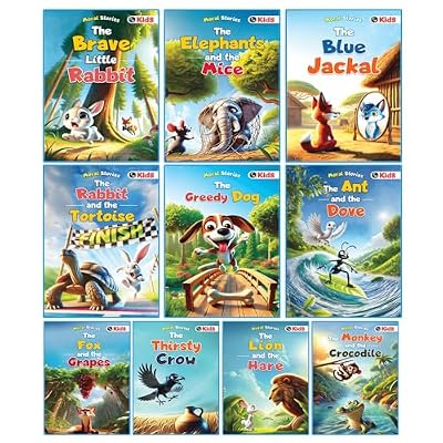10 Moral Story Books for Kids (Ages 3‑6) – Paperback