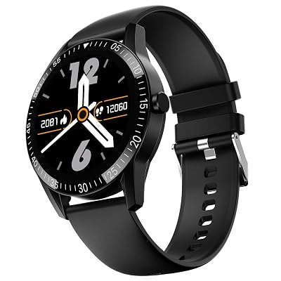 Fire-Boltt Talk Bluetooth Calling Smartwatch, 1.39" TFT Display with Dual Button, Hands On Voice Assistance, 120 Sports Modes, in Built Mic &amp; Speaker (Talk, Black)