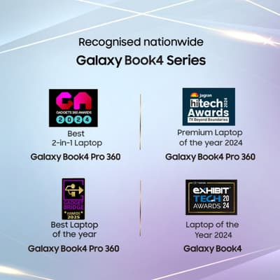 Samsung Galaxy Book4 Metal Laptop – Intel Core i3 13th Gen, 8 GB RAM, 512 GB SSD, Windows 11 Home thumbnail 2