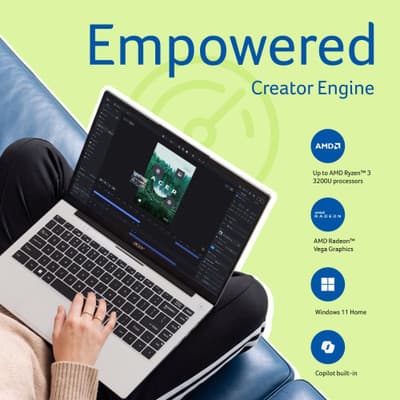 Acer Aspire 14 Laptop – Ryzen 3 3200U, 8 GB RAM, 256 GB SSD, Windows 11 Home thumbnail 3