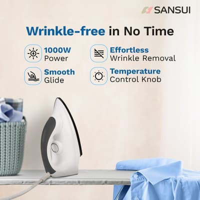 Sansui Magic 1000W Dry Iron thumbnail 2