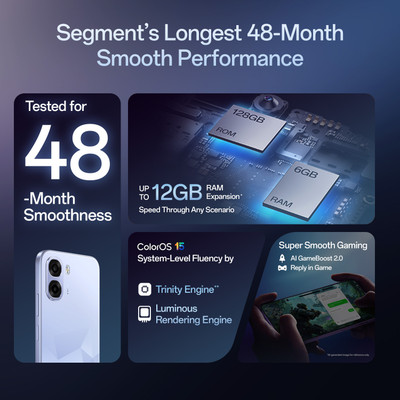 OPPO K14x 5G Icy Blue 64GB 4GB RAM thumbnail 2