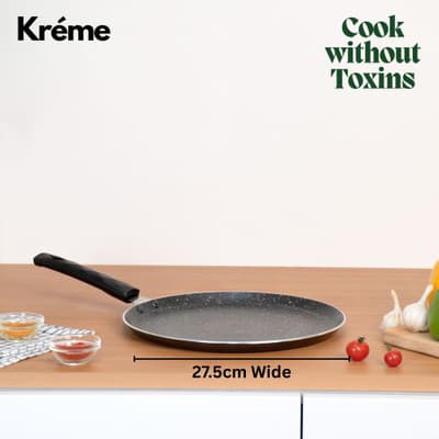 Kreme Nonstick Granite Dosa Tawa 27.5 cm Flat Pan thumbnail 3