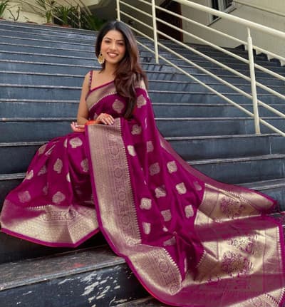 AVANTIKA FASHION Woven Kanjivaram Pure Silk Art Silk Saree – Elegant Handcrafted Design thumbnail 2