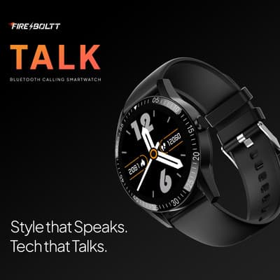 Fire-Boltt Talk 35.3mm Smartwatch with Bluetooth Calling, SpO2 & Metal Luxury Design thumbnail 2
