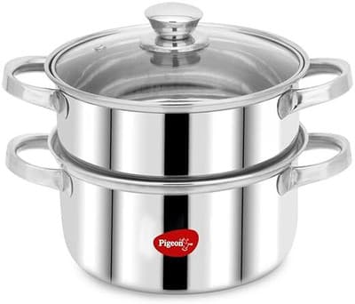 Pigeon Steel X Stainless Steel Steamer – Premium Kitchen Appliance