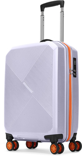 ARISTOCRAT Apex 22‑Inch Hard‑Side Polypropylene Cabin Suitcase with 8‑Wheel Trolley &amp; Combination Lock