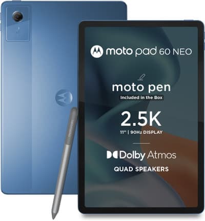 Motorola Pad 60 Neo 11‑inch Wi‑Fi Tablet 6 GB RAM 128 GB ROM (Mabilbu Blue)