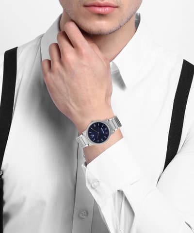 Allen Solly Men's Analog Watch - Stainless Steel Strap, 33mm Dial thumbnail 3