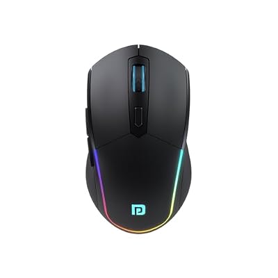 Portronics Toad One Dual Wireless Bluetooth Mouse – 6 Buttons, RGB Lights, Rechargeable, 3‑Device Connect