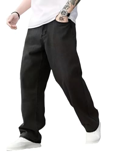 Ben Martin Men's Baggy Fit HighโRise Stretch Denim Jeans
