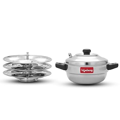 Lifelong 3‑Plate Stainless Steel Idli Cooker – 12 Idlis, 5415 cc, Induction & Gas Compatible