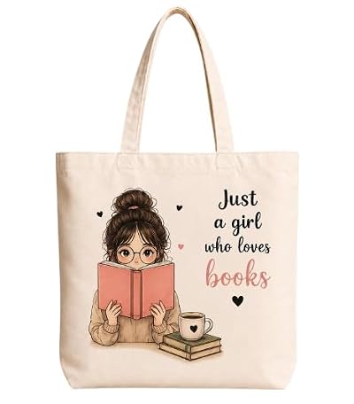 KAILESTA Bloom With Grace Printed Cotton Canvas Tote Bag with Zipper Pouch – Cream