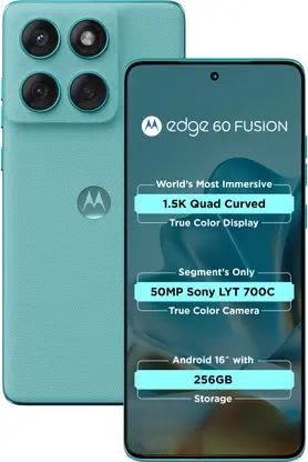 MOTOROLA Edge 60 Fusion 5G (PANTONE Amazonite, 256 GB) (8 GB RAM)