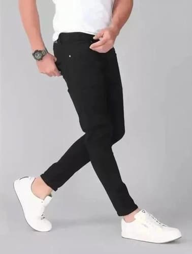 Kazfitt Men's Black Skinny Fit Jeans โ Premium Denim Comfort