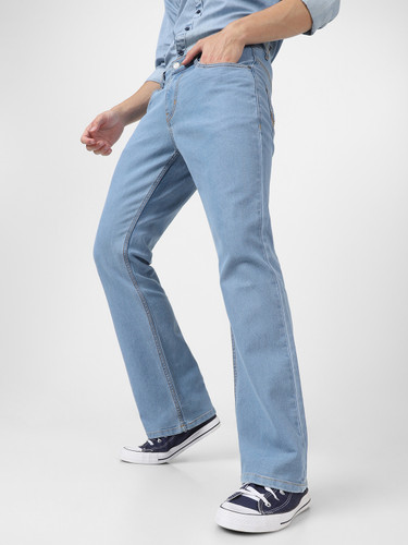 Urbano Fashion Boot-Leg Light Blue Men's Jeans
