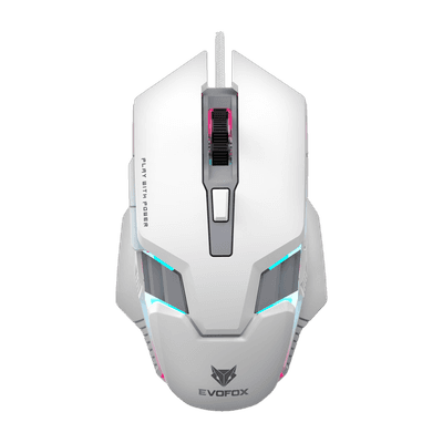 EVOFOX Spectre Wired Ambidextrous Gaming Mouse – 3600 DPI, 6 Buttons, RGB Lighting