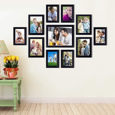 AG CRAFTS Wooden Wall Photo Frame – Rustic Home Décor