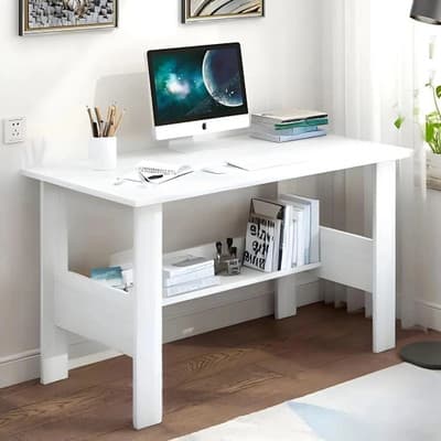 WUDYHOME Engineered Wood Multipurpose Table – Sturdy Space‑Saving Design