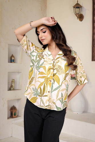METRONAUT Women Printed Casual Multicolor Shirt