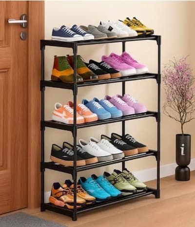 PATIDAR RACK 5โLayer MultiโPurpose Plastic Shoe Rack