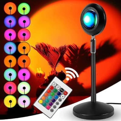 ANKRI Sunset Projection Night Lamp – Ambient Light with Adjustable Brightness