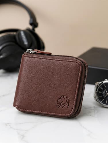 VEMILIO Men's Brown Artificial Leather Wallet β Casual & Formal