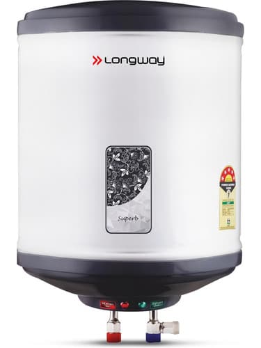 Longway Superb 10L Storage Water Geyser – 5★ BEE Rating, SS Tank, Anti‑Rust, Multi‑Safety